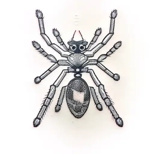 chain links with spider and webs tattoo design idea