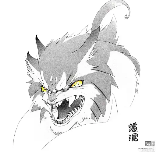 kurama and naruto tattoo design idea