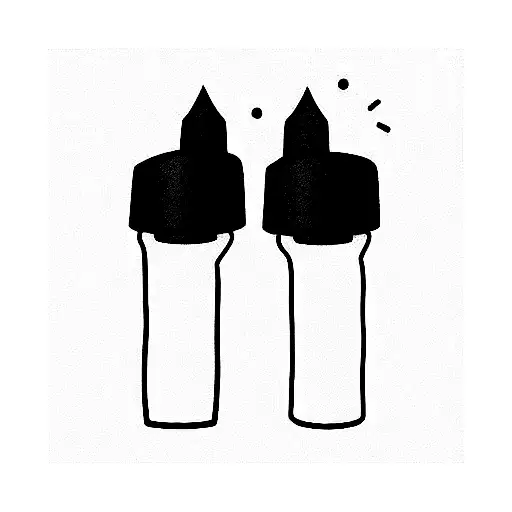 salt and pepper, brothers, best friends  tattoo design idea