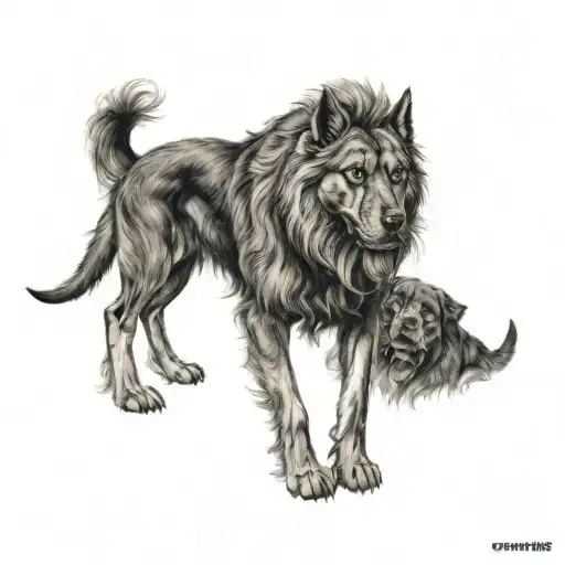 cerberus  tattoo design idea