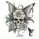 aria's wrld lyrics tattoo design idea