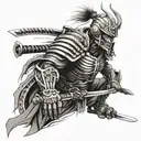 ronin warrior tattoo design idea