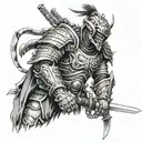 ronin warrior tattoo design idea