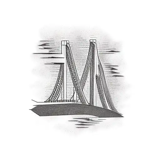 (Civil Engineering), ((Structural Engineering)), (bridge) tattoo design idea