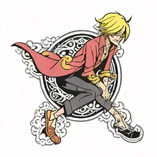 sanji tattoo design idea