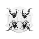 venom & deadpool tattoo design idea