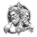 Zeus vs Hades tattoo design idea