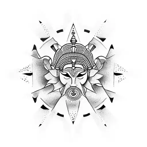 wisdom, prudence, peace, balance tattoo design idea