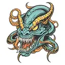 5 deadly venoms mask tattoo design idea