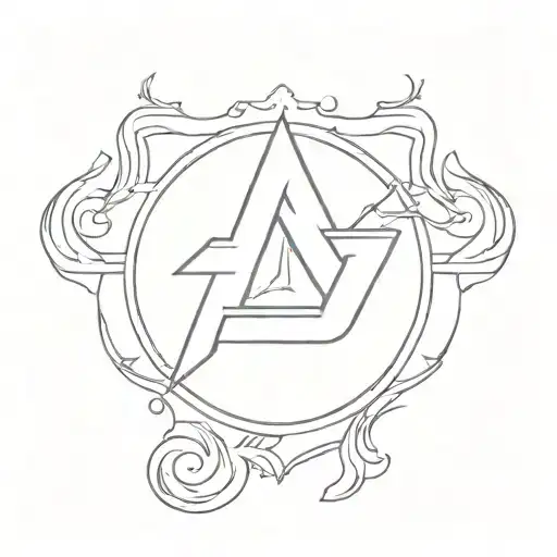 Foo Fighters style design tattoo design idea