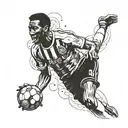  Pelé Football player tattoo design idea