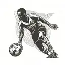  Pelé Football player tattoo design idea