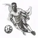  Pelé Football player tattoo design idea