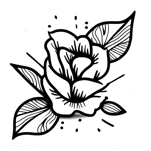 floral, resilience, growth, perseverance tattoo design idea