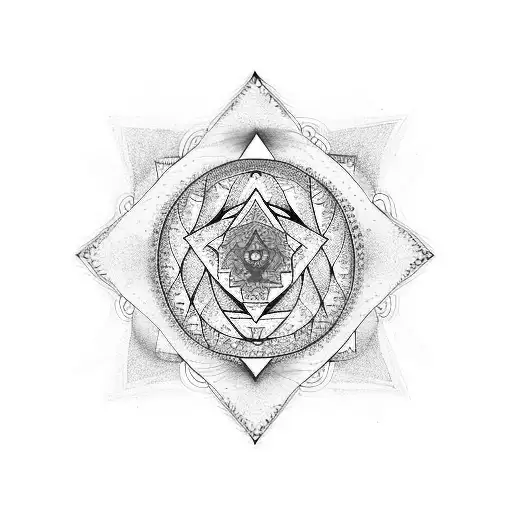 chakras in the form of people tattoo design idea