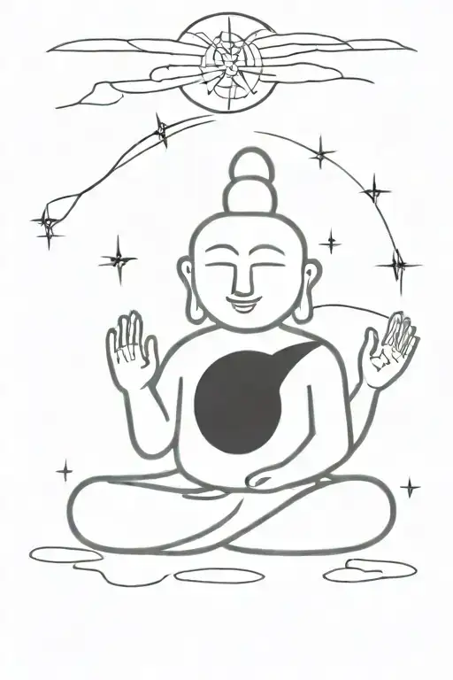 Buddha tattoo design idea