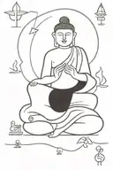 Buddha tattoo design idea