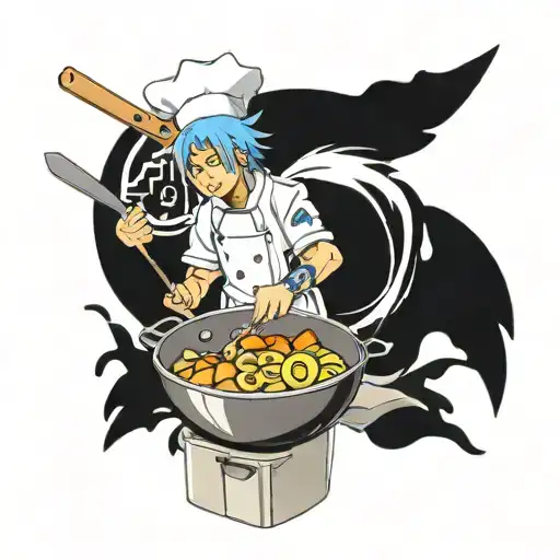 Minato is cooking tattoo design idea