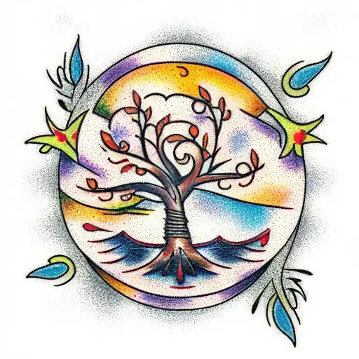 Tree of Life tattoo design idea