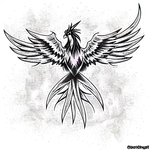 Phoenix tattoo design idea