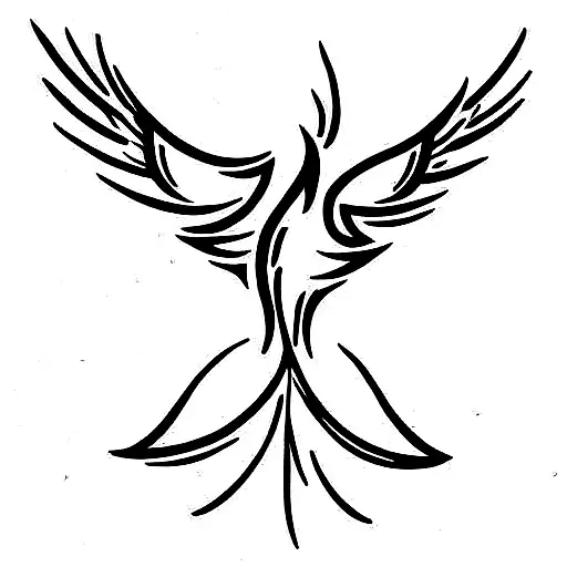 Phoenix tattoo design idea
