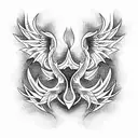 Phoenix tattoo design idea