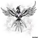 Phoenix tattoo design idea
