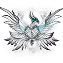 Phoenix tattoo design idea