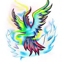 Phoenix tattoo design idea