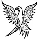 Phoenix tattoo design idea