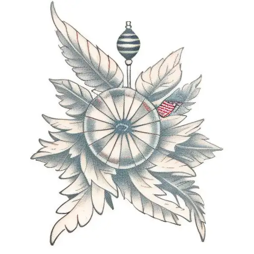 dill branch tattoo design idea