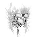 dill branch tattoo design idea