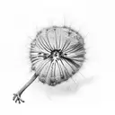 dill branch tattoo design idea