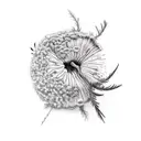 dill branch tattoo design idea