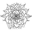Neat sunflower tattoo design idea