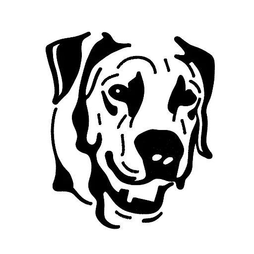 labrador dog tattoo design idea