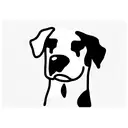 labrador dog tattoo design idea
