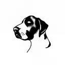 labrador dog tattoo design idea