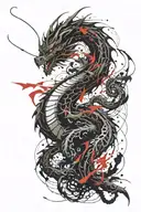 Dragon tattoo design idea