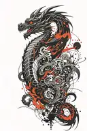 Dragon tattoo design idea