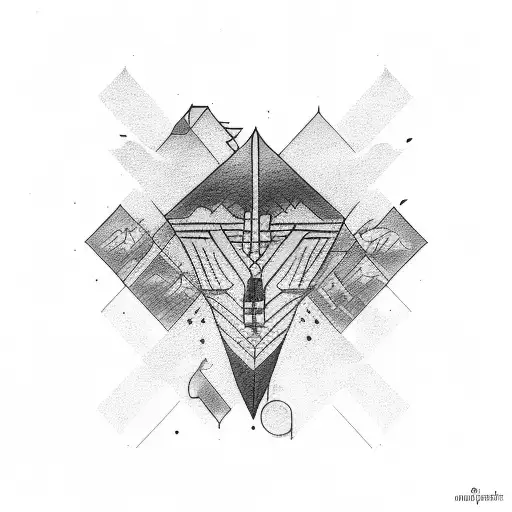 Skyline tattoo design idea