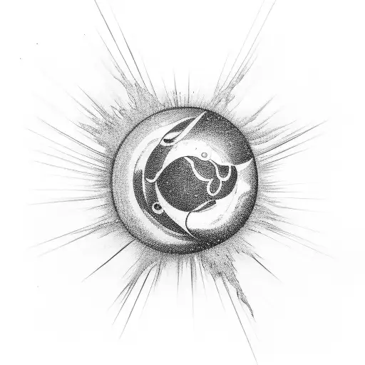 champagne supernova tattoo design idea