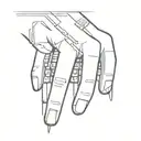 enter keyboard hacker style tattoo design idea