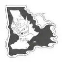 batman with flames  tattoo design idea