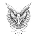 eagle snake bowie knife tattoo design idea