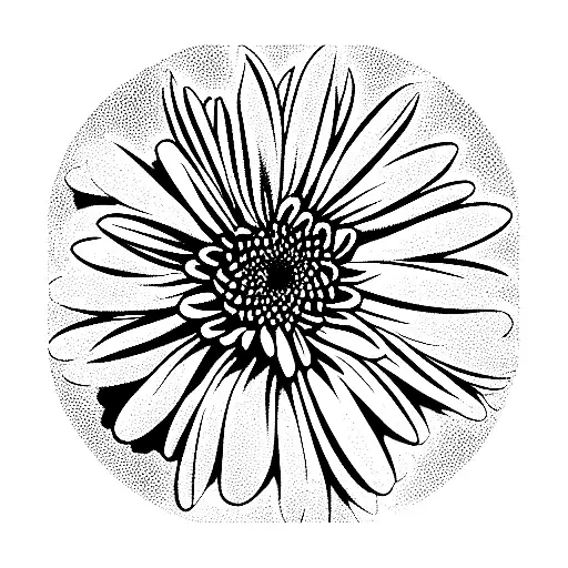 Chrysanthemum tattoo design idea