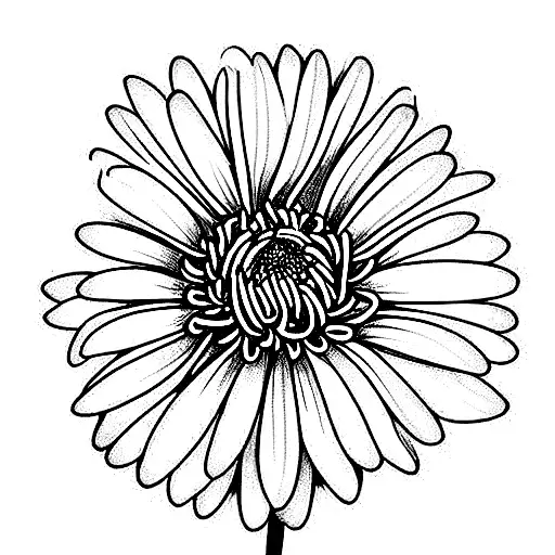 dainty Chrysanthemum for ribs tattoo design idea