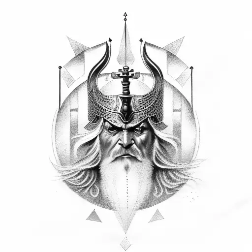 odin tattoo design idea