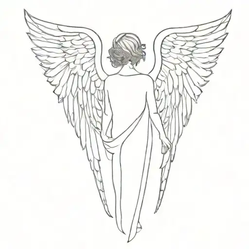fallen angel holding Isaiah 54:17: tattoo design idea