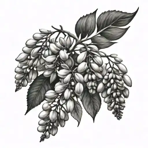 Wisteria tattoo design idea